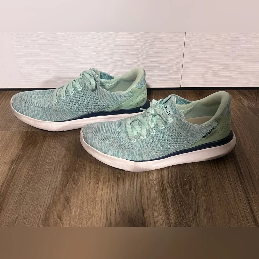 Kizik Light Teal Knit Women's Athletic Sneakers